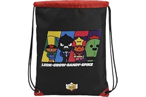 CYP BRANDS Zaino sacco 34x44 Brawl Stars, nero