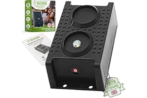 ISOTRONIC Mouse and rat deterrent flash with LED light function, ultrasonic for home, car, garage and attic