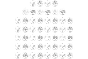 SUNNYCLUE Albero della Vita Ciondoli Ciondolo in Acciaio Inossidabile Metallo Tibetano Piatto Rotondo Ciondoli Vuoti Ciondolo A Forma di Albero per L'Artigianato
