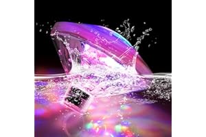 Esoes Lampe LED submersible pour baignoire, étang, piscine, lampe flottante, étanche, lumière de fête, éclairage disco sous l'eau, 7 modes d'éclairage
