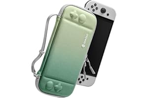 tomtoc Slim Case Etui na konsolę Nintendo Switch / Switch OLED, ultracienka, smukła, lekka, twarda obudowa, wszechstronny futerał ochronny na konsolę Switch i 10 gier, Eva Hard Protective Cover
