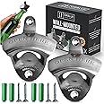 ORBLUE 2pcs Wall Mounted Bottle Opener Set - Outdoor Bar, Garden and Kitchen Accessory - Durable Metal Construction for Home Pub, Ideal Home Gadgets and Bar Accessories