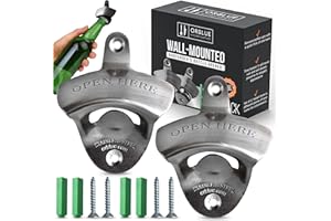 ORBLUE Abrebotellas de Pared, Kit de 2 Abridores de Botellas de Pared