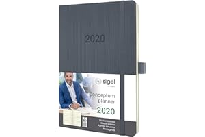 ‎SIGEL SIGEL C2036 Wochenkalender 2020, ca. A5, dunkelgrau, Softcover Conceptum - weitere Modelle