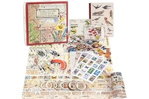 Lychii Scrapbooking Kit, 338 Piezas Bullet Journal Kit, con Washi Tape (Temas Naturales)