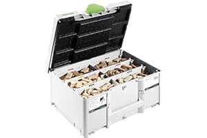 Festool Assortiment de DOMINO en hêtre DS 4/5/6/8/10 1060 BU