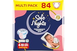 Babylino Safe Nights Girl chłonne majtki nocne dla dziewczynek w wieku 4-10 lat (20-35 kg), 84 szt