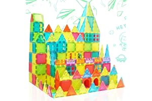 Beeyouk Costruzioni Magnetiche per Bambini Gioco Colorati Costruzioni per Bambini 3 Anni Giochi Montessori Magneti Bambini Regalo Educativi Calamite per Bambini di 4 5 6 7 8 9 10 Anni Femmina Maschio