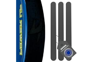 PH PRO HEAT Paddel-Schaufelschutz Schwarz - Schutzband für mehrkörnige Paddelschläger - Paddelschutz aus Silikon, Schwarz