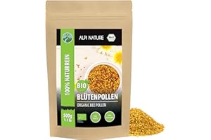 ‎ALPI NATURE Alpi Nature Organic Flower Pollen 500 g, Bee Pollen Organic, Raw Flower Pollen for Eating, Bee Pollen