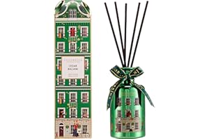 ‎COCORRÍNA COCORRÍNA Weihnachten Raumduft mit 8 Duftstäbchen 200ml, Cedar Balsam, Langanhaltend, Home Duft ätherisches Öl Reed Diffusor für Badezimmer Regal Dekoration