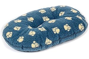 Danish Design Harbour Paw - Sherpa Fleece Quilted Mattress Grey Dog Bed for Adult/Senior/Puppy Beds - 27in