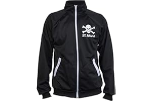 JL SPORT St. Pauli Black Ultras kurtka punkowa, dla aktywistów, piłkarska, dres, kości z czaszką, czarna