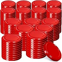 Couvercle Pot Confiture, 50pièces Couvercles Hermétiques Pour Bocaux Verre Lot De Réutilisables Pour Conserve Et Stockage Alimentaire Design Élégant Et Étanche Pour Préserver Vos