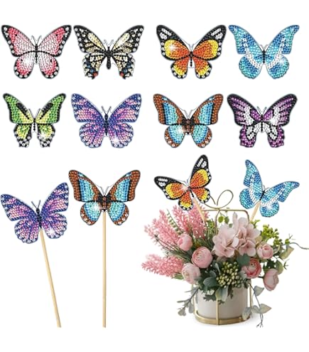 Lot De 4 Kits De Peinture Diamant De Dessin Animé Pour Adultes