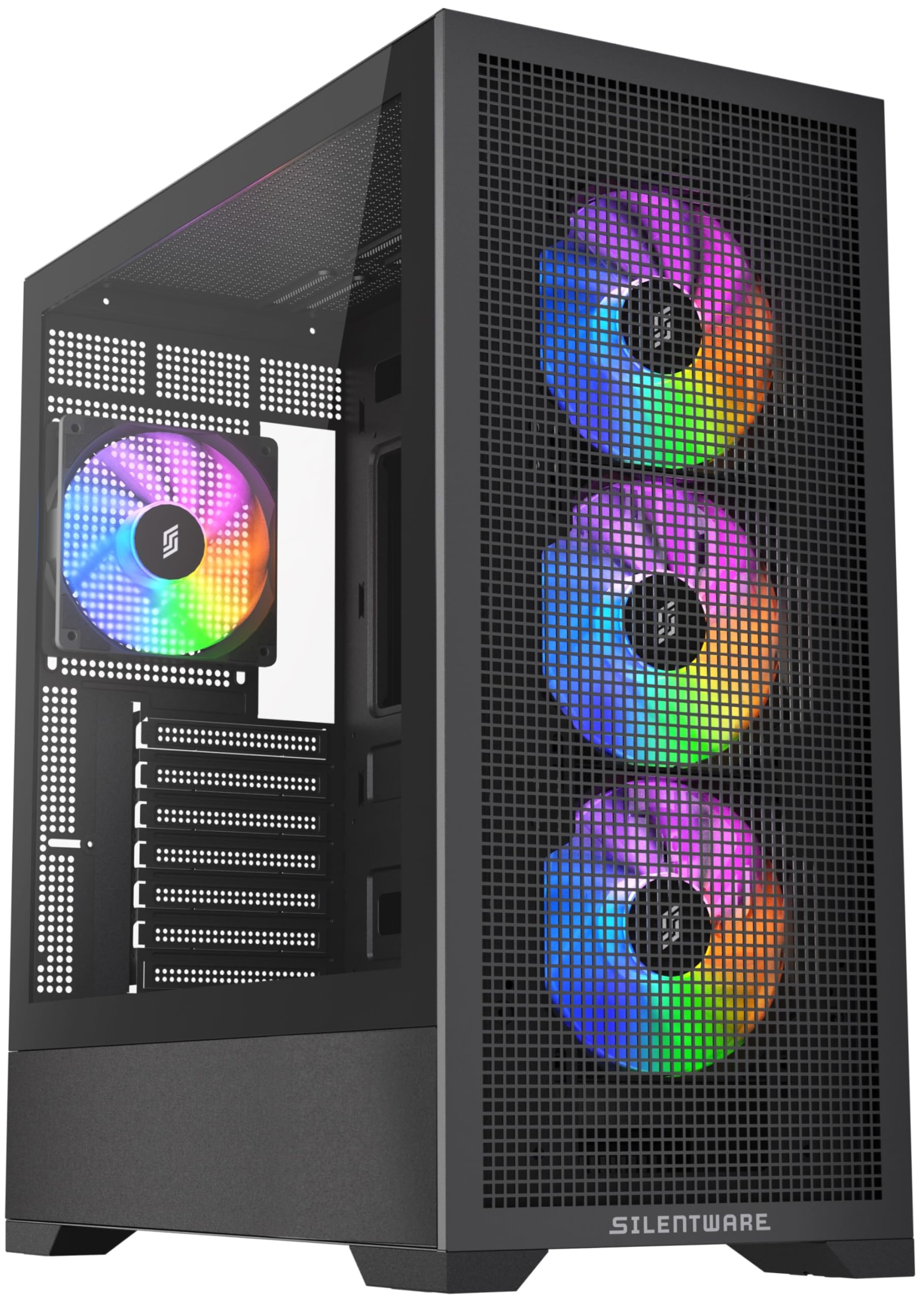 Core 100 A-RGB Black Midi Tower PC-Gehäuse