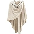 PULI Womens Cross Front Shawl Wraps Elegant ponchos Finely Draped Knitted Cape Cardigan For Evening dress Wedding Shawls