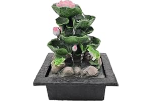 ABC HOME LIVING ABC Home| Zimmerbrunnen Wasserlilien | LED´s