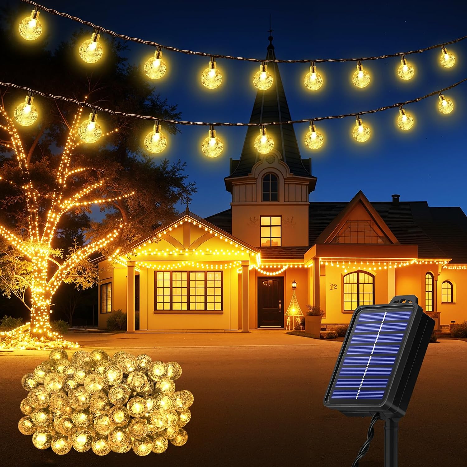 Prise en Main & Utilisation au Quotidien : Catena Luminosa Solare da Esterno 100 LED 18m
