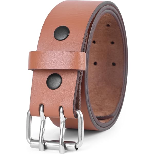Nickel Free Titanium Belt | Roan Mountain Full Grain Leather Strap (36 Inch)