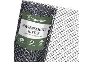 ‎HAGA HaGa Rasenschutzgitter 2m Breite (Meterware) aus Kunststoff - Robustes befahrbares Rasengitter für Garten und Rasenflächen