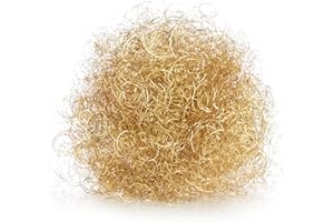 com-four® 20g Premium Engelshaar - feines metallisches Lametta für Adventskranz, Gesteck, Tannenbaum - weihnachtliche Tischdeko - Metall-Fäden für Bastelarbeiten