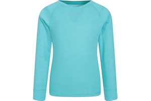 Mountain Warehouse Talus Haut Thermique à col Rond pour Enfant - T-Shirt Technique à Manches Longues, sous-vêtement Thermique Respirant Fille et garçon - Camping, Hiver