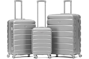 Flight Knight ABS 3 Tailles Valise Legere Compatible avec Air France, Hop! easyJet, RyanAir Et Bien d'autres! Bagage a Main 55x35x20 cm Et Bagage en Soute Grande avec 4 Roues.