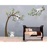 Autocollants Muraux Koala Et Arbre Ufengke - 4 Feuilles 30x90 Cm - Décoration Chambre Enfant - Vinyle Repositionnable Stikers Murals Enfant Autocollants Muraux Koala Et Arbre Ufengke - 4 Feuilles 30x90 Cm - Décoration Chambre Enfant - Vinyle Repositionnable Stikers Murals Enfant
