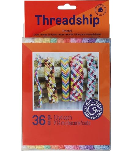 DMC Pack 36 Échevettes Coton 6 Brins – Couleurs Primaires, 8 M Chacune – Idéal Broderie, Bracelets Brésilien