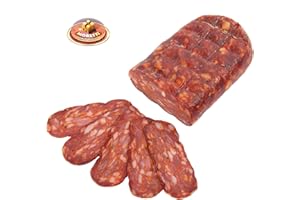 Moretti® Spianata Schiacciata Calabrese Dolce | 600g / 700g Emballage sous vide | Salami assaisonné typique de Calabre | Séchage artisanal | Fabriqué en Calabre (Sucré)