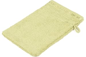 Gözze - Lot de 4 Gants de Toilette, Berlin, 100% Coton, 17 x 24 cm - Vert citron