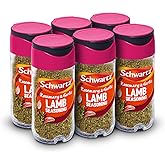 Schwartz Rosemary and Garlic Lamb Seasoning 38 G | Jar | Pack of 6 | Expertly Blended Mix of Mint, Garlic & Rosemary | Perfec
