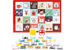 MPLEHDA Kalendarz adwentowy 2025 dla dzieci, 24 sztuki, mini gra myśląca, gra logiczna dla dzieci, mini gra cierpliwości, gra logiczna, gra w puzzle dla dzieci i dorosłych