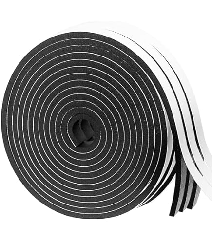 Isolatierubber zelfklevende schuimrubberen isolatietape, deur- en raamafdichtingsstrips, weerbestendig, geluiddicht, winddicht, stofdicht, 2 meter schuimopening (maat: grijs 15 mm
