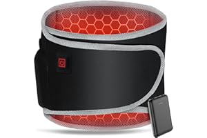 Arlierss Grafene Termoforo Elettrico con Batteria da 5000mAh, Termoforo Lombare con 3 Livelli di Temperatura, Cuscino Termico Elettrico con Spegnimento Automatico per Schiena, Pancia