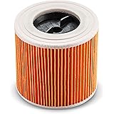 Kärcher 2.863-303.0 Filtro a Cartuccia Compatibile con Aspiratori Solidi, Giallo
