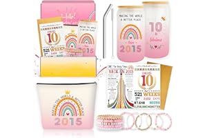 ZYPHORIA Unique 10th Birthday Gifts for Girls 10 Year Old Girl Birthday Git Set ldeas 2015,Cool Things for Aged Ten YearsTrendyBirthdays Present for Teen Girl, Happy 10th Birthdays Decorations for Girls