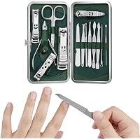 Professioneller Nagelhautschieber Aus Edelstahl Mit 5 Schleifpapier-Pads (Körnung 100) - Maniküre Set