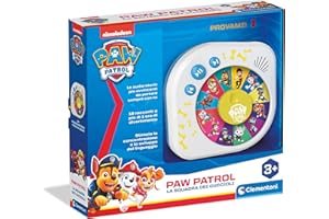 Clementoni Racconta Storie Paw Patrol - Racconta Storie per Bambini, Tante Avventure della Squadra dei Cuccioli Paw Patrol, Gioco Interattivo per Bambini dai 3 Anni, Lingua Italiano, 17750