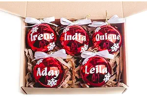 Bolas de Navidad personalizadas para árbol.Olesea.Adornos navideños original