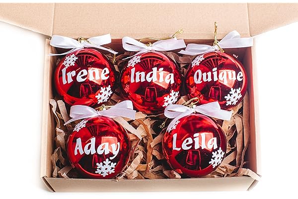 Bolas de Navidad personalizadas para árbol.Olesea.Adornos navideños original