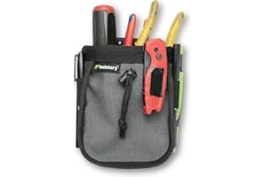 HOLSTERY Joey Pouch V2 | Clip-On Tool Belt Bag for Tools, Screws, and Nails - Great for an Electrician, HVAC Tech, Plumber, Carpenter, Contractor, Handy Man, and Any Tradesperson Who Wears a Small Utility