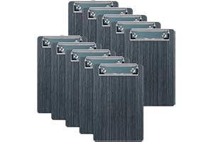 LELADY JEWELRY LELADY Porte Bloc A6 Avec Pince, 10 Pièces Porte-Blocs en Bois, Mini Porte Bloc, Planchettes à Pince et Porte-formulaires, Porte Bloc Format A6, Clipboard, 120 * 185 mm