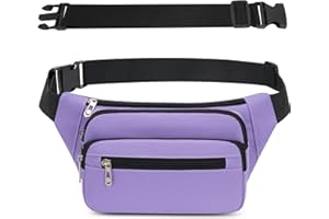 IHIGOGOFA Bumbags nerka nerka modna torba nerka z 65 cm przedłużonym paskiem na spacery z psem wspinaczka turystyka podróż jazda na rowerze dziewczyny panie mężczyźni kobiety, jasny fiolet, Jeden