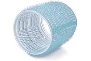 PONIK'S PROFESSIONAL - Wałki do włosów, zestaw lokówek samoprzylepnych, wałki do włosów 6 sztuk, wałki do włosów loki 56 mm, lokówki w rozmiarze jumbo, loki samoprzylepne - niebieski