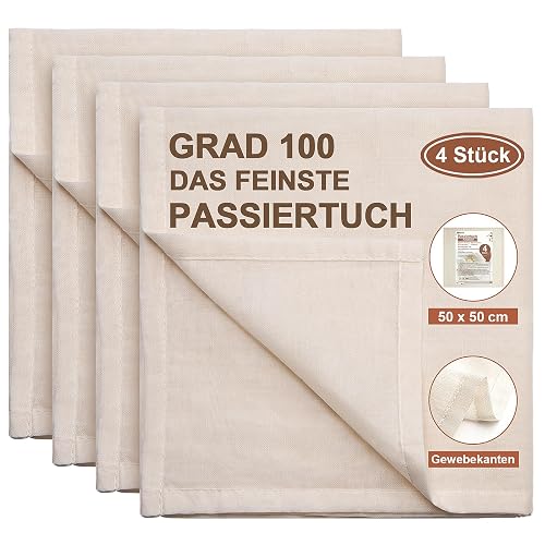 eFond Passiertuch Baumwolle, 4 Stück