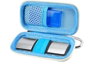 ALKOO Étui pour Moniteur Cardiaque Compatible avec AliveCor Kardia Mobile ECG/KardiaMobile 6L pour appareils Apple et Android - Coque Uniquement (Noir et Gris)