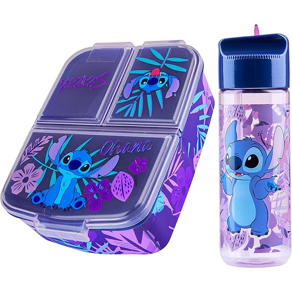 Stitch Federmäppchen Mit 3 Fächern | Disney Schlampermäppchen Mit Stiften