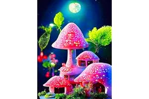 Lunyloer DIY Diamond Painting, 5D Diamond Painting Kits für Anfänger, DIY voller Bohrer Leinwand Diamant Kreuzstich Stickbilder Bilder Malerei Malen nach Zahlen für Home Wand Décor 30x40cm